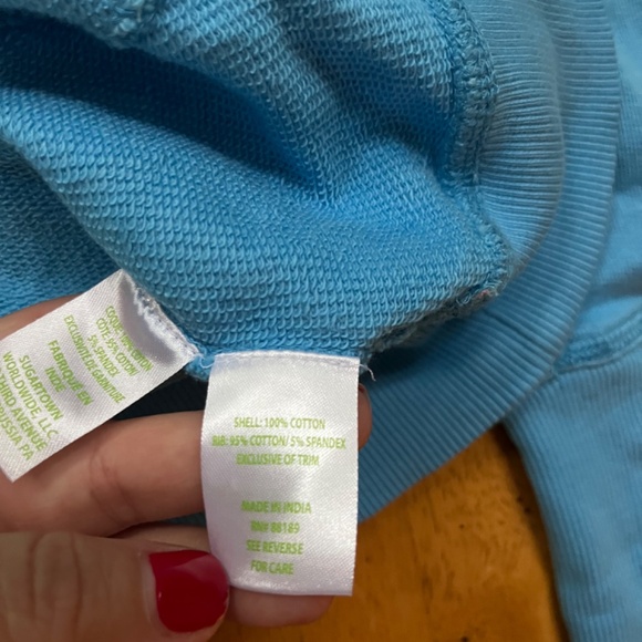 Lilly Pulitzer Carrie Pullover Hoodie Kangaroo Pocket Thumb Holes, Size XL - Picture 12 of 12